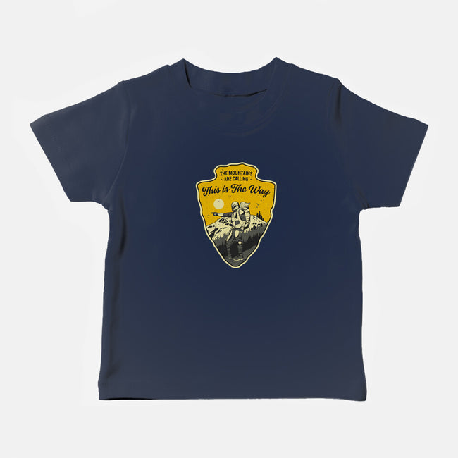 The Way To The Mountains-Baby-Basic-Tee-retrodivision