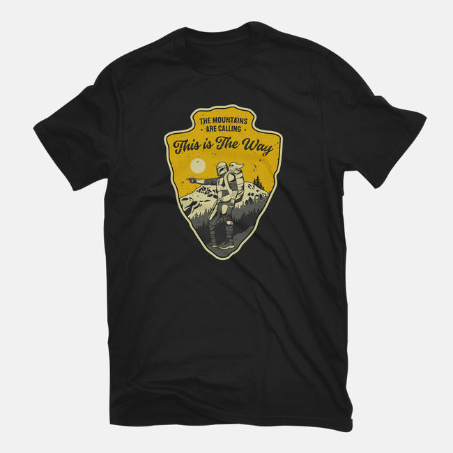 The Way To The Mountains-Unisex-Basic-Tee-retrodivision