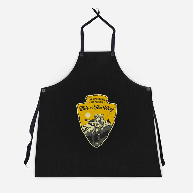 The Way To The Mountains-Unisex-Kitchen-Apron-retrodivision