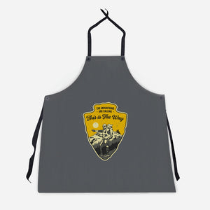 The Way To The Mountains-Unisex-Kitchen-Apron-retrodivision