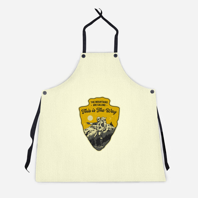 The Way To The Mountains-Unisex-Kitchen-Apron-retrodivision