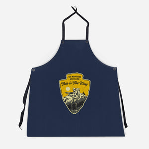 The Way To The Mountains-Unisex-Kitchen-Apron-retrodivision