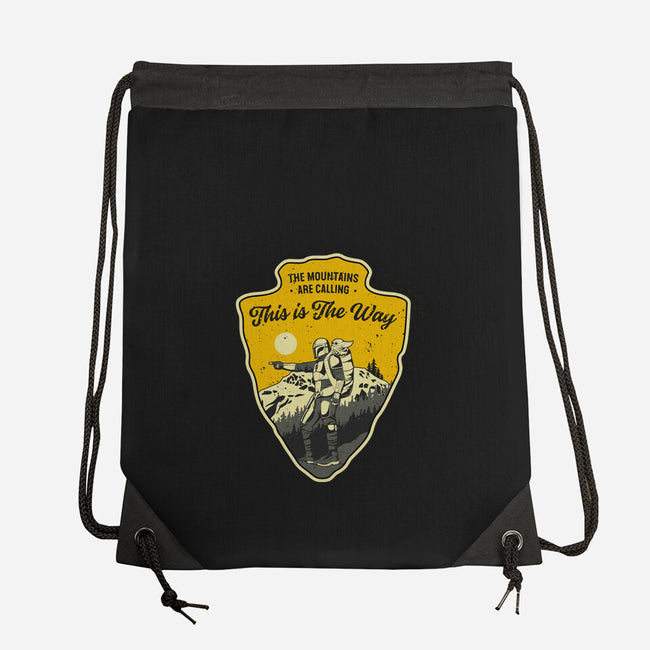 The Way To The Mountains-None-Drawstring-Bag-retrodivision