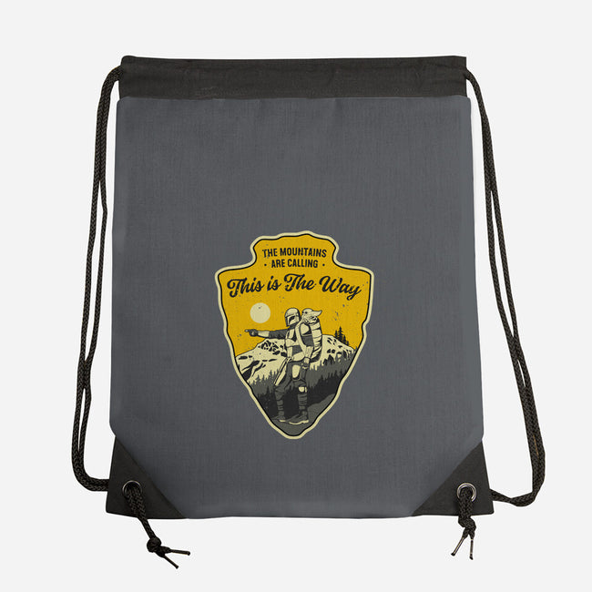 The Way To The Mountains-None-Drawstring-Bag-retrodivision