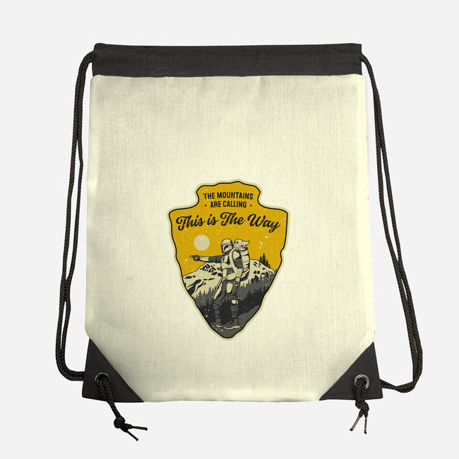 The Way To The Mountains-None-Drawstring-Bag-retrodivision