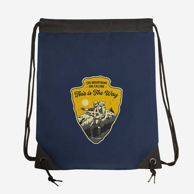 The Way To The Mountains-None-Drawstring-Bag-retrodivision