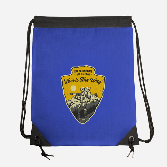 The Way To The Mountains-None-Drawstring-Bag-retrodivision