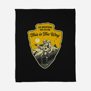 The Way To The Mountains-None-Fleece-Blanket-retrodivision