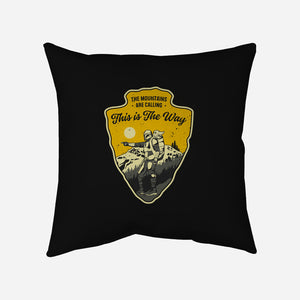 The Way To The Mountains-None-Removable Cover w Insert-Throw Pillow-retrodivision