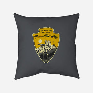 The Way To The Mountains-None-Removable Cover w Insert-Throw Pillow-retrodivision