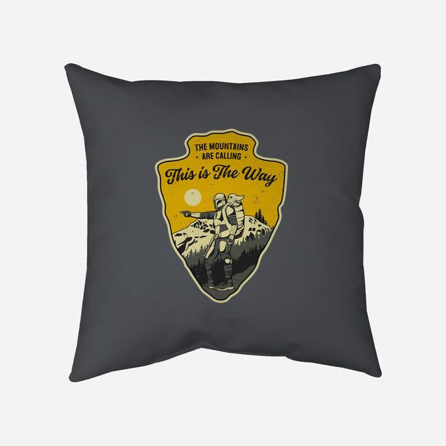 The Way To The Mountains-None-Removable Cover w Insert-Throw Pillow-retrodivision