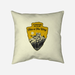 The Way To The Mountains-None-Removable Cover w Insert-Throw Pillow-retrodivision
