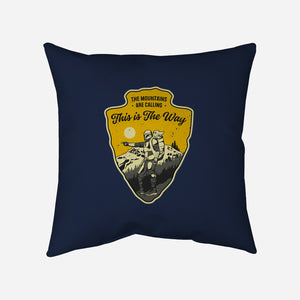 The Way To The Mountains-None-Removable Cover w Insert-Throw Pillow-retrodivision