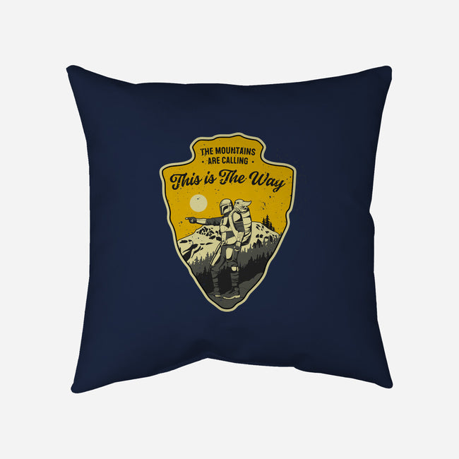 The Way To The Mountains-None-Removable Cover w Insert-Throw Pillow-retrodivision