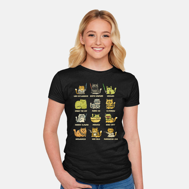 Star Kittens-Womens-Fitted-Tee-kg07