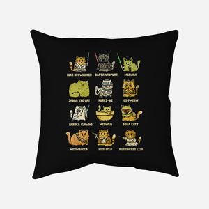 Star Kittens-None-Removable Cover w Insert-Throw Pillow-kg07