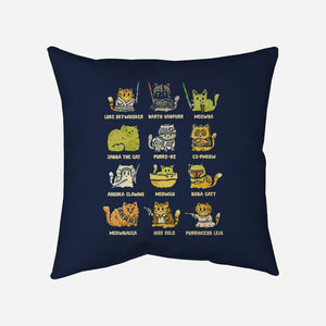 Star Kittens-None-Removable Cover w Insert-Throw Pillow-kg07