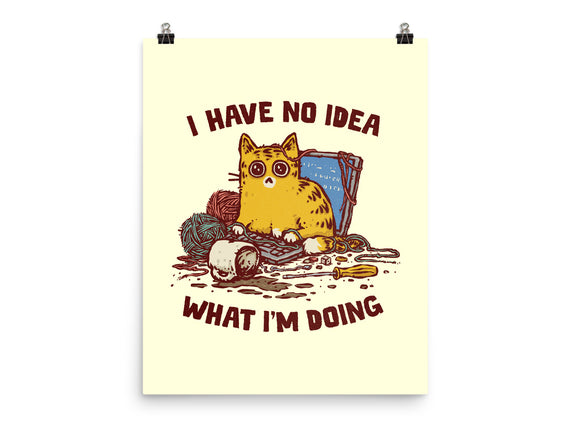 I Have No Idea What I Am Doing