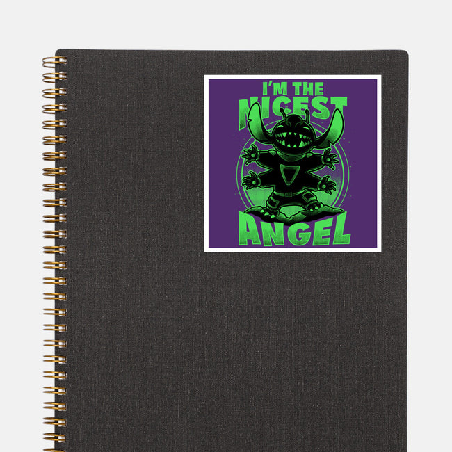 Cute Alien Nice Angel-None-Glossy-Sticker-Studio Mootant