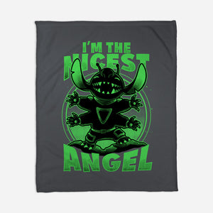 Cute Alien Nice Angel-None-Fleece-Blanket-Studio Mootant