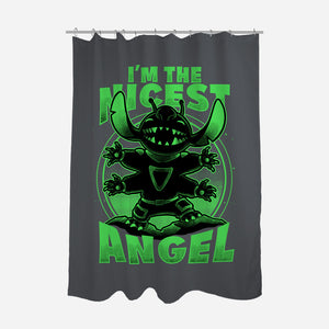 Cute Alien Nice Angel-None-Polyester-Shower Curtain-Studio Mootant