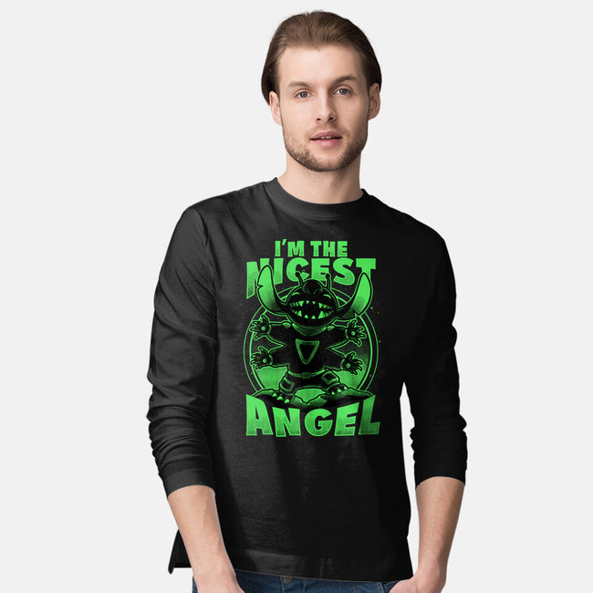Cute Alien Nice Angel-Mens-Long Sleeved-Tee-Studio Mootant