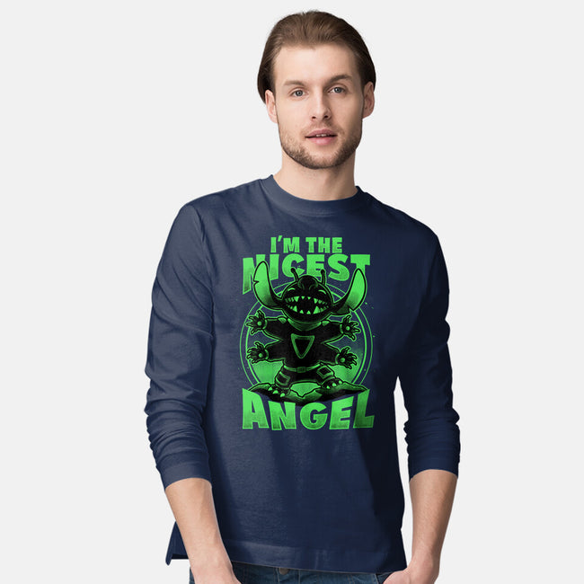 Cute Alien Nice Angel-Mens-Long Sleeved-Tee-Studio Mootant