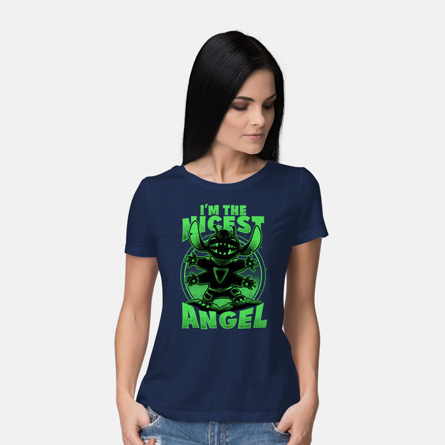 Cute Alien Nice Angel-Womens-Basic-Tee-Studio Mootant