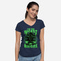 Cute Alien Nice Angel-Womens-V-Neck-Tee-Studio Mootant