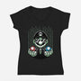 Game Mushroom Choice-Womens-V-Neck-Tee-Studio Mootant