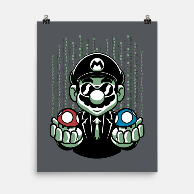 Game Mushroom Choice-None-Matte-Poster-Studio Mootant
