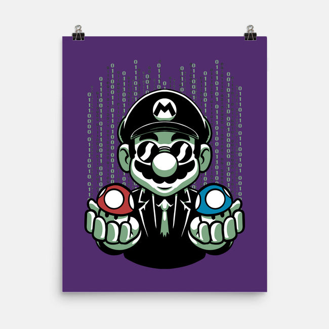 Game Mushroom Choice-None-Matte-Poster-Studio Mootant
