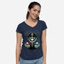 Game Mushroom Choice-Womens-V-Neck-Tee-Studio Mootant
