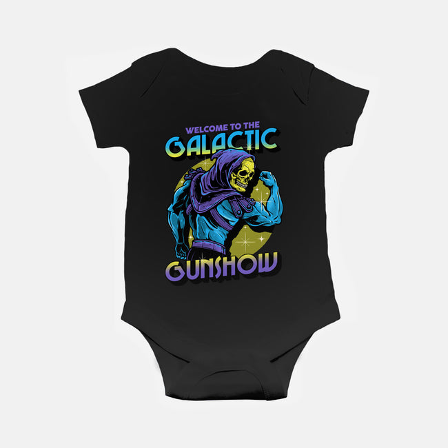 Welcome To The Galactic Gun Show-Baby-Basic-Onesie-glitchygorilla