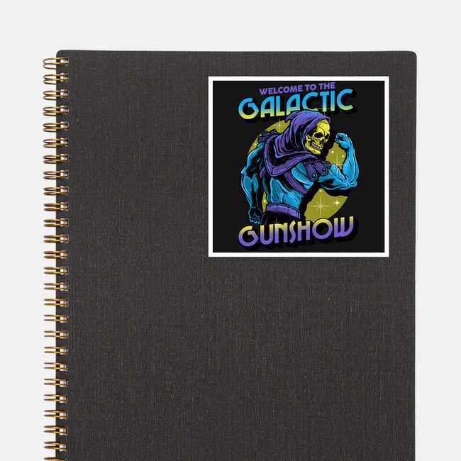 Welcome To The Galactic Gun Show-None-Glossy-Sticker-glitchygorilla