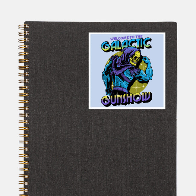 Welcome To The Galactic Gun Show-None-Glossy-Sticker-glitchygorilla
