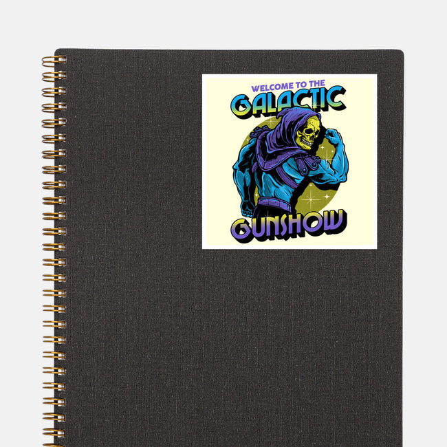 Welcome To The Galactic Gun Show-None-Glossy-Sticker-glitchygorilla