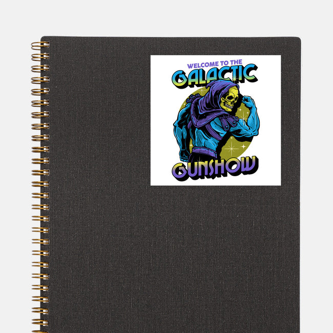 Welcome To The Galactic Gun Show-None-Glossy-Sticker-glitchygorilla