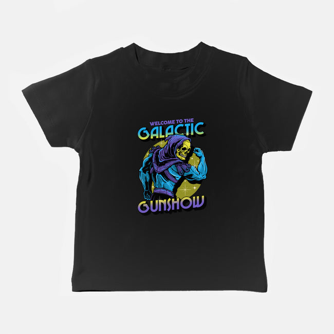 Welcome To The Galactic Gun Show-Baby-Basic-Tee-glitchygorilla