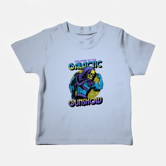 Welcome To The Galactic Gun Show-Baby-Basic-Tee-glitchygorilla