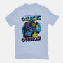 Welcome To The Galactic Gun Show-Womens-Fitted-Tee-glitchygorilla