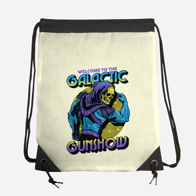 Welcome To The Galactic Gun Show-None-Drawstring-Bag-glitchygorilla