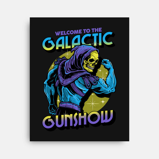 Welcome To The Galactic Gun Show-None-Stretched-Canvas-glitchygorilla