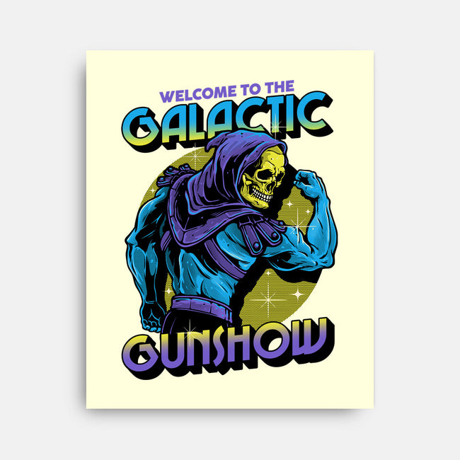 Welcome To The Galactic Gun Show-None-Stretched-Canvas-glitchygorilla
