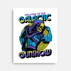 Welcome To The Galactic Gun Show-None-Stretched-Canvas-glitchygorilla