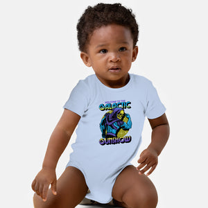 Welcome To The Galactic Gun Show-Baby-Basic-Onesie-glitchygorilla