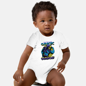 Welcome To The Galactic Gun Show-Baby-Basic-Onesie-glitchygorilla
