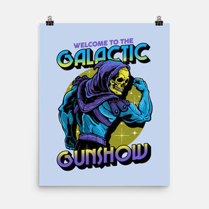 Welcome To The Galactic Gun Show-None-Matte-Poster-glitchygorilla