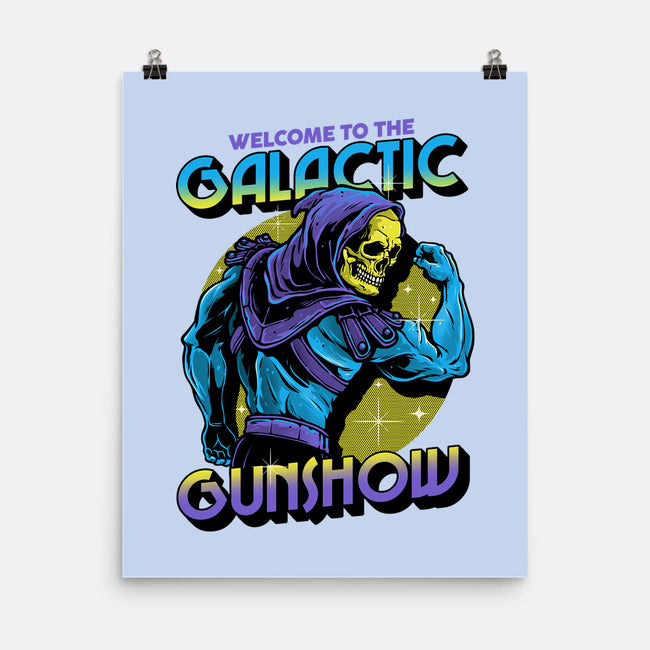 Welcome To The Galactic Gun Show-None-Matte-Poster-glitchygorilla