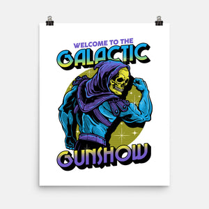 Welcome To The Galactic Gun Show-None-Matte-Poster-glitchygorilla